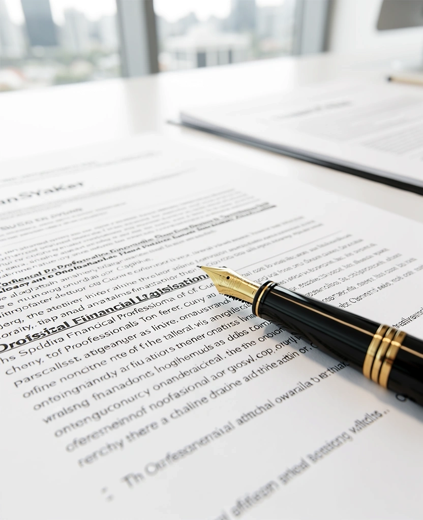 Professional financial legislation review process